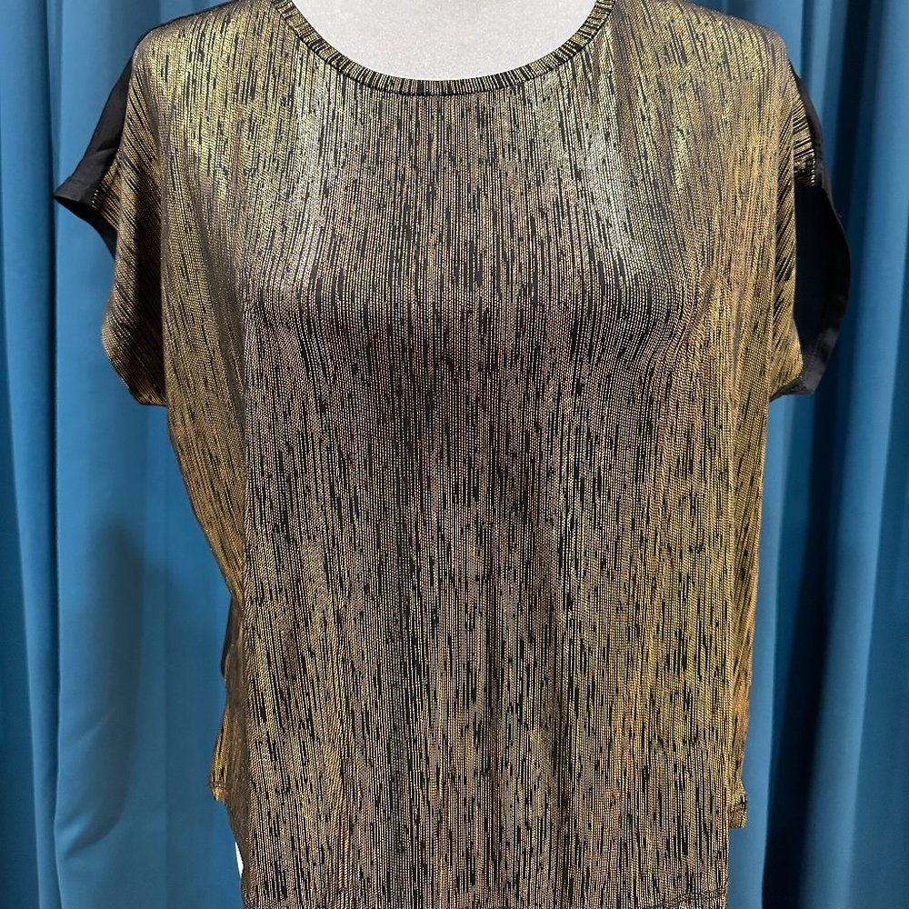 Beulah Black & Gold Blouse